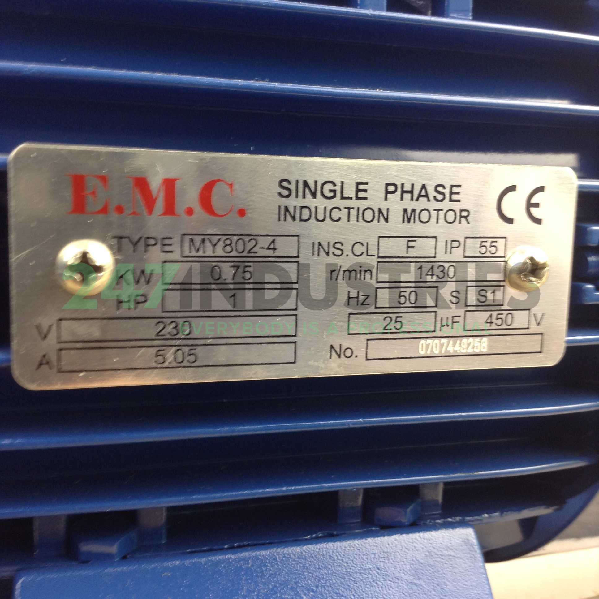 MY80Z-4-B35 Electric Motor Company Image 2