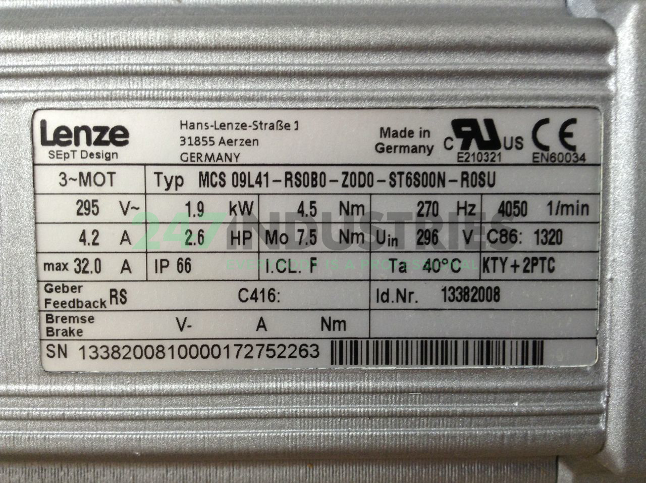 GKS07-3SHAR09LC41 Lenze Image 3