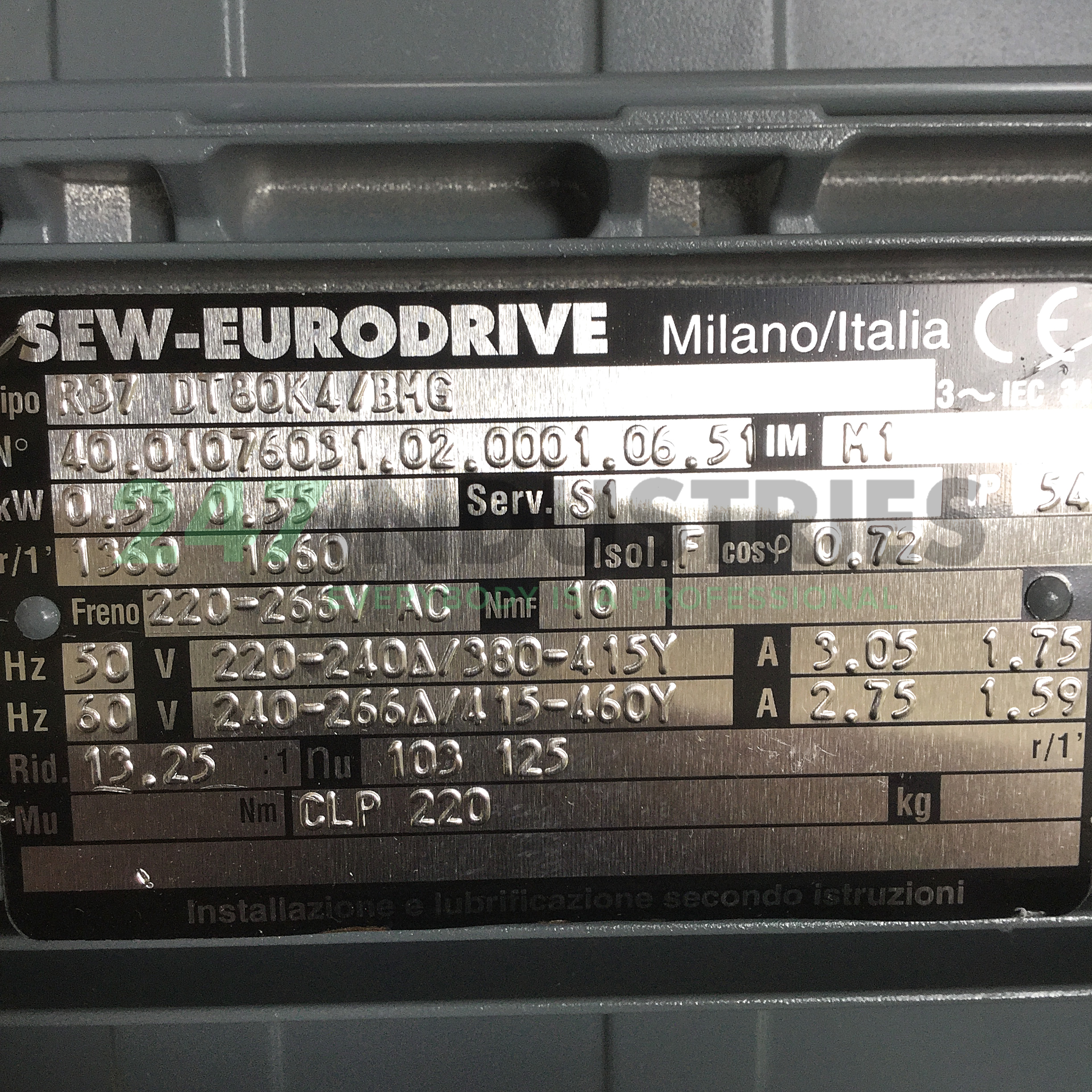 R37DT80K4/BMG SEW-EURODRIVE Image 4