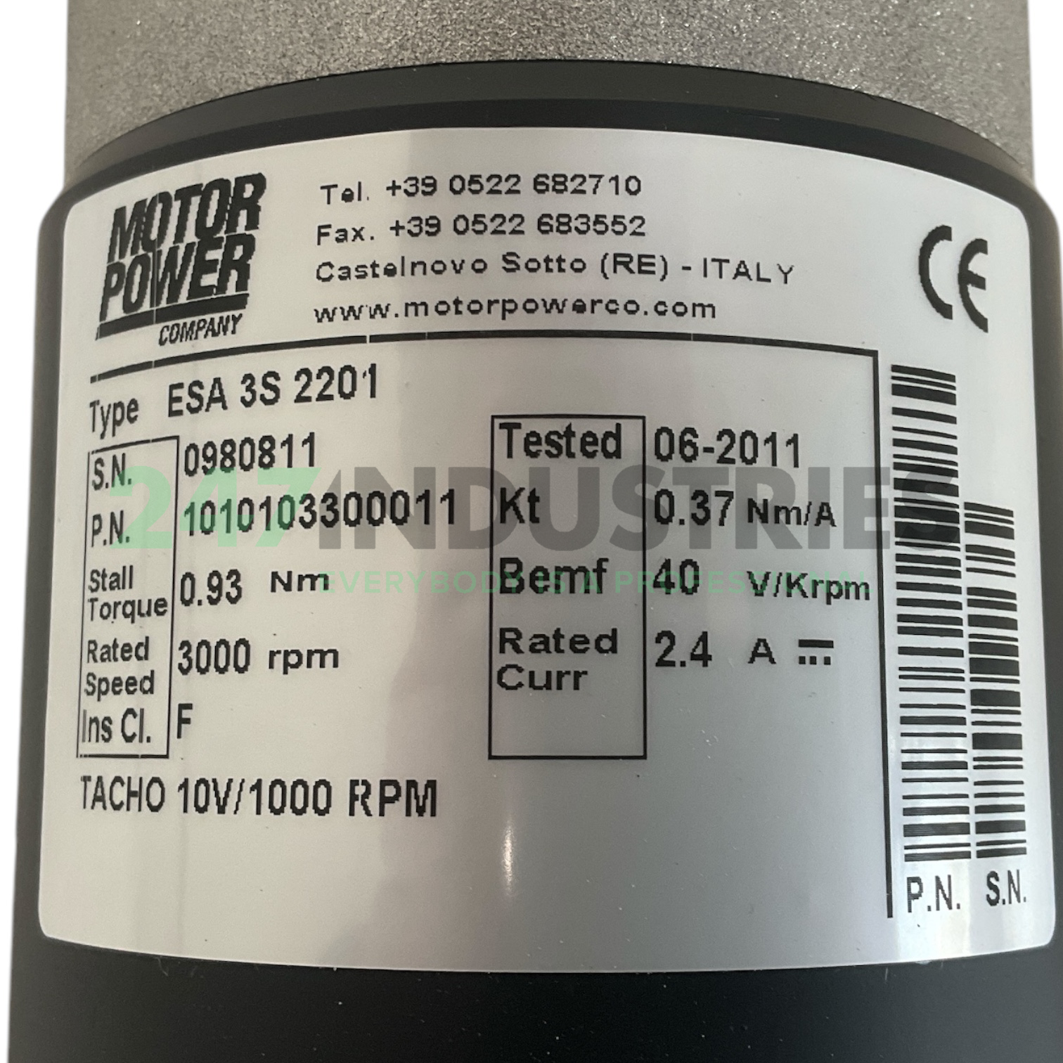 ESA 3S 2201 Motor Power Company Image 4