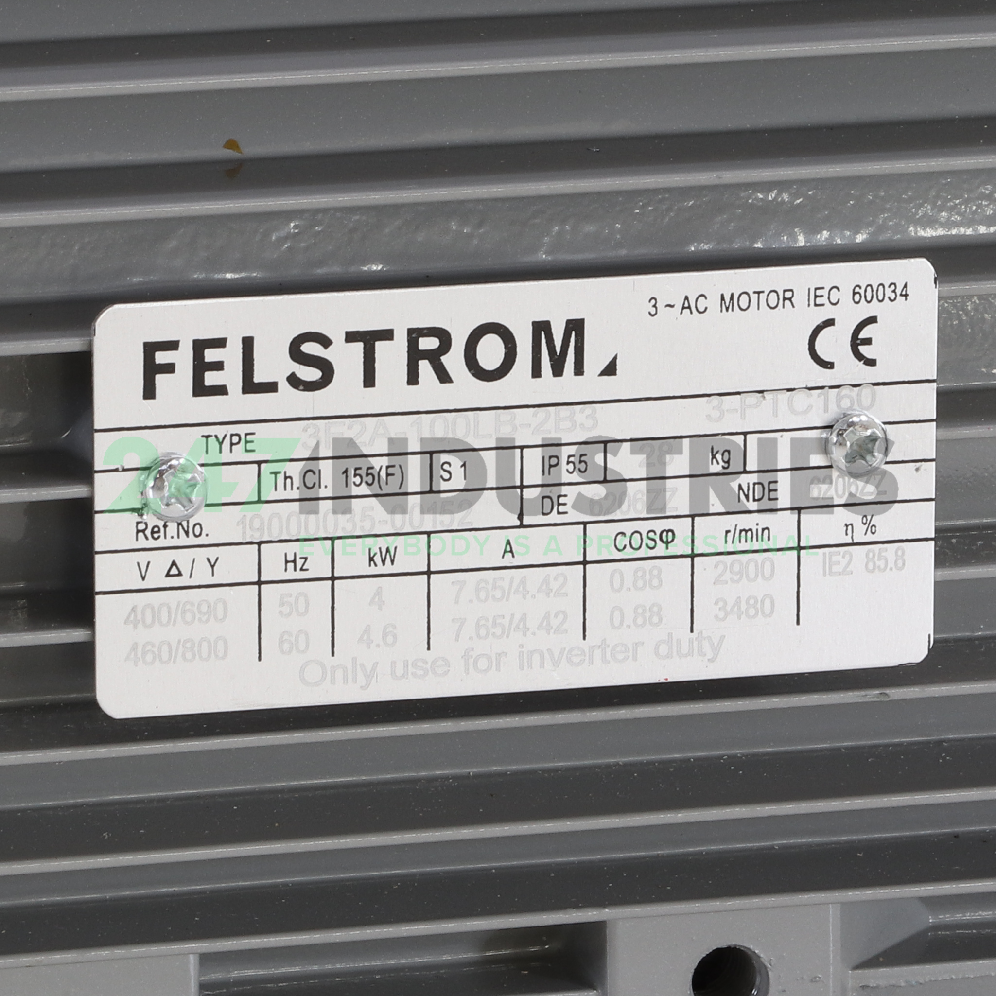 3F2A-100LB-2B3 Felstrom Image 2