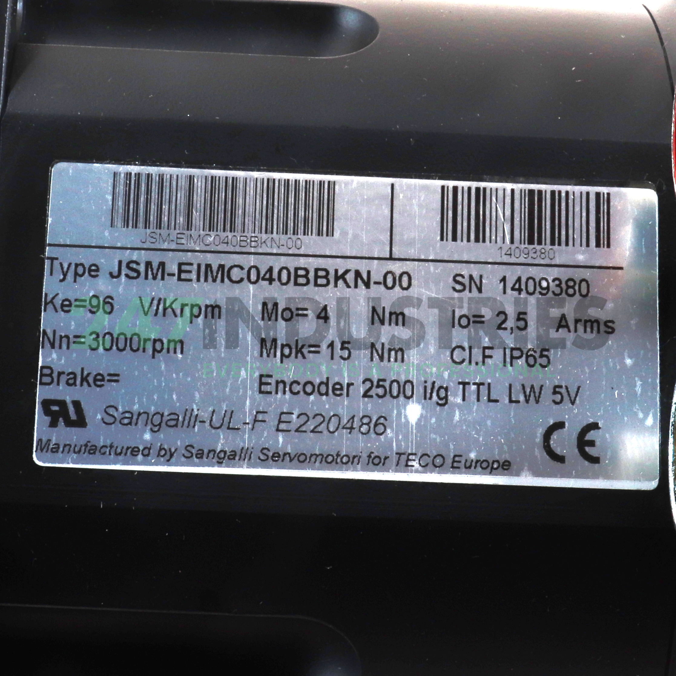 JSM-EIMC040BBKN-00 Teco Image 2