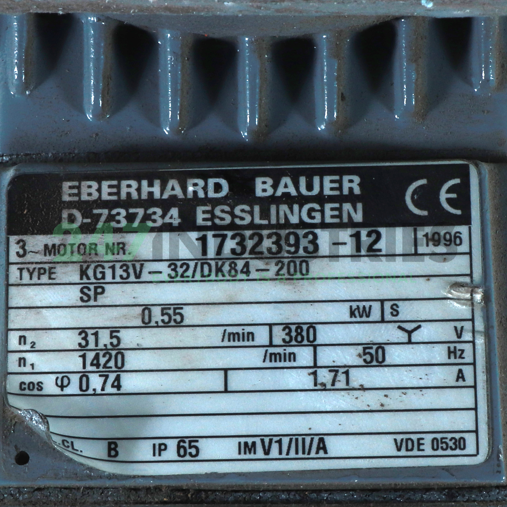 KG13V-32/DK84-200 Bauer Image 2