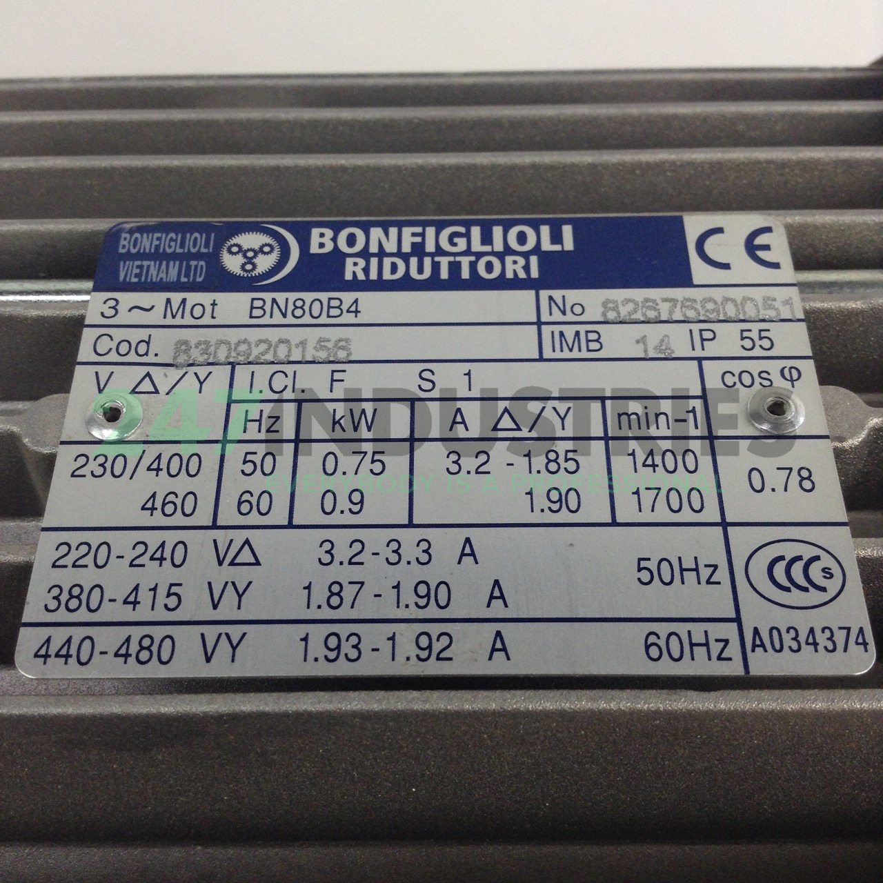 BN80B4B14 Bonfiglioli Image 3