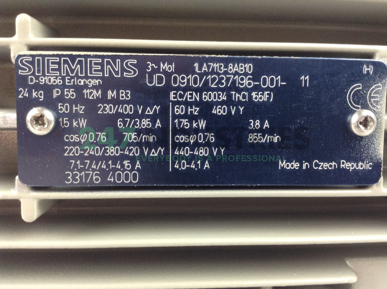 1LA7113-8AB10 Siemens Image 2