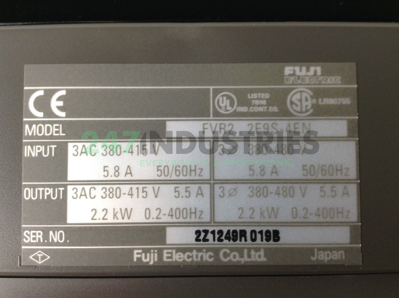 FVR2.2E9S-4EN Fuji Electric Image 2