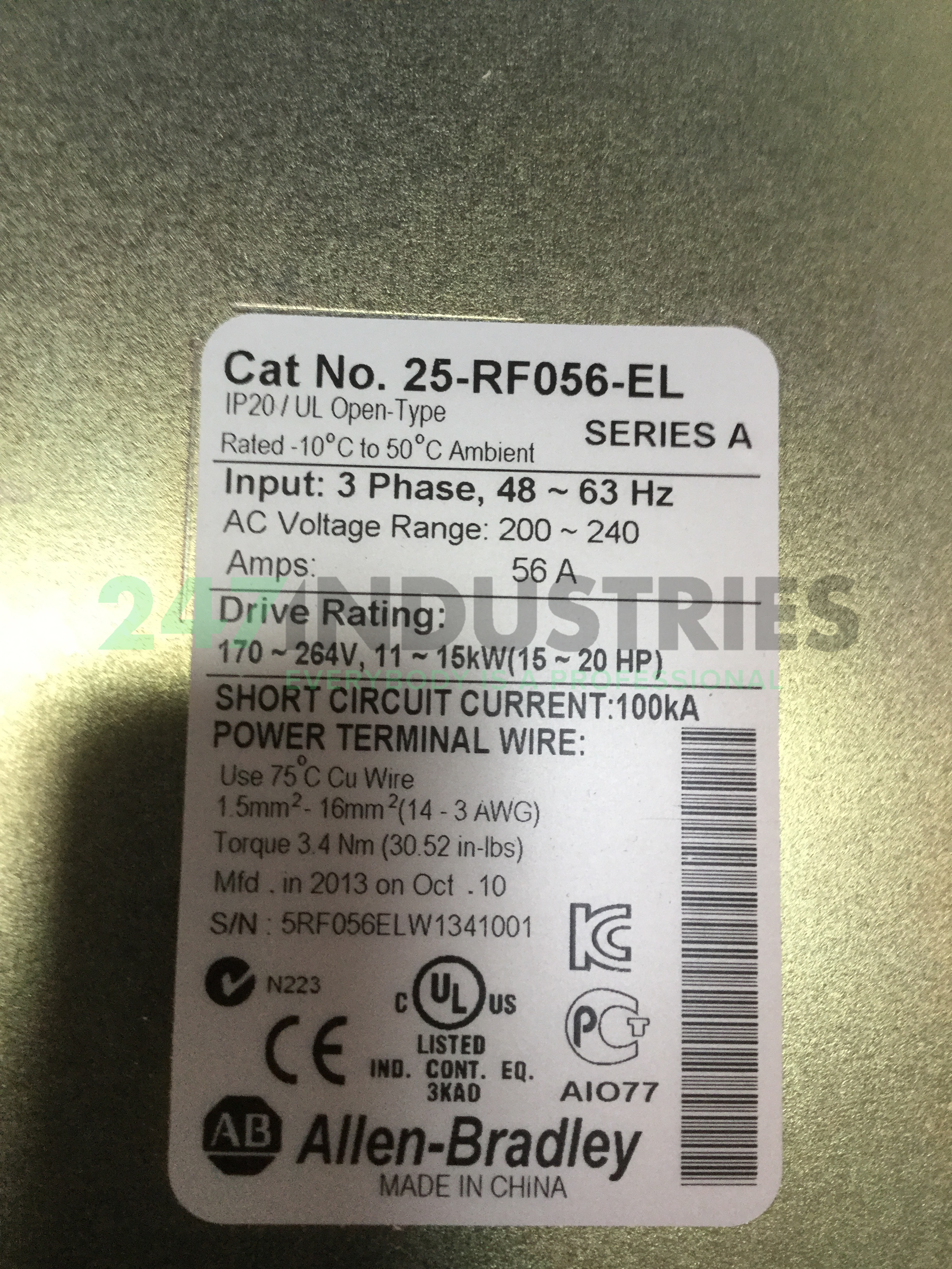 25-RF056-EL-A Allen Bradley Image 4