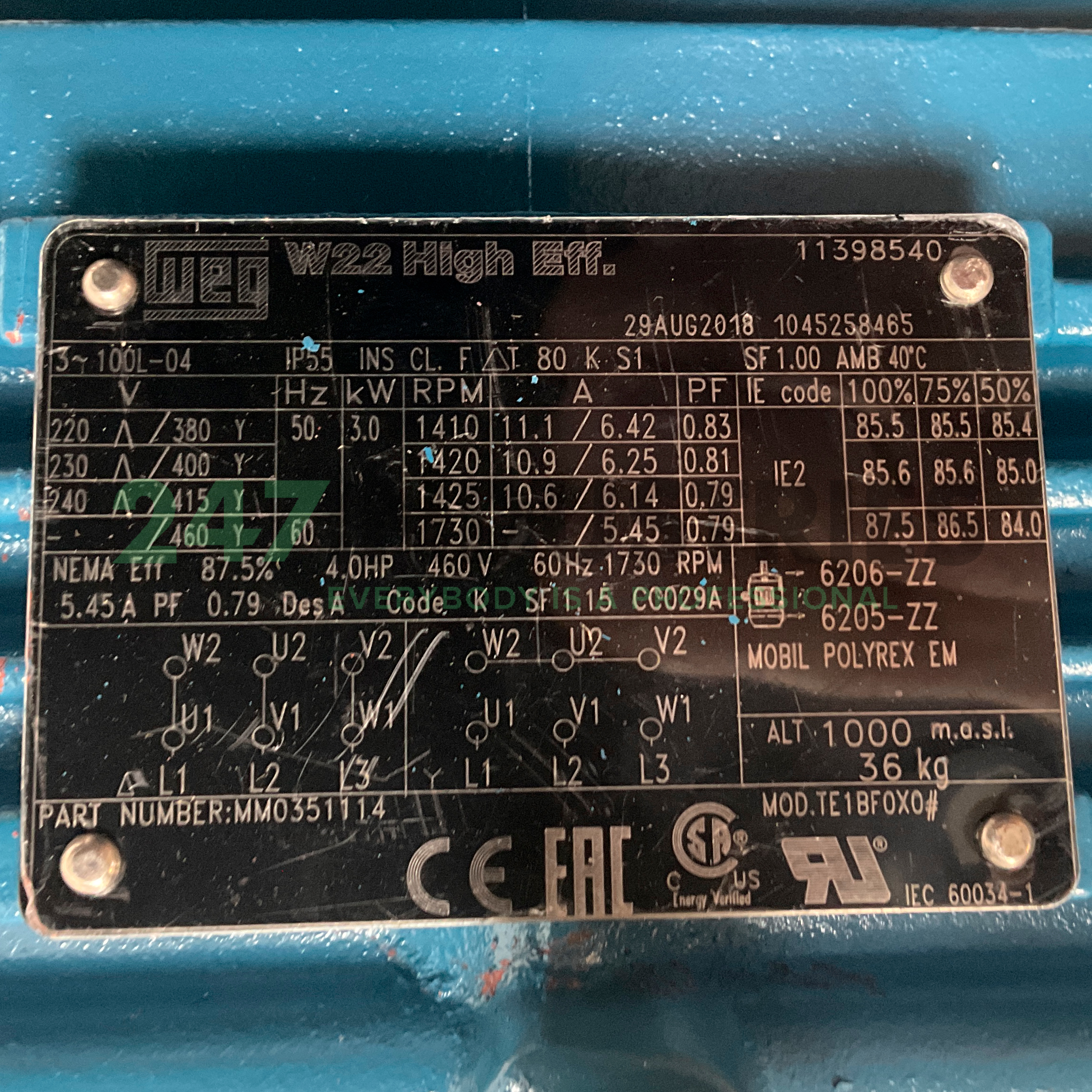 3K31CI2100L4B5 WEG Image 4