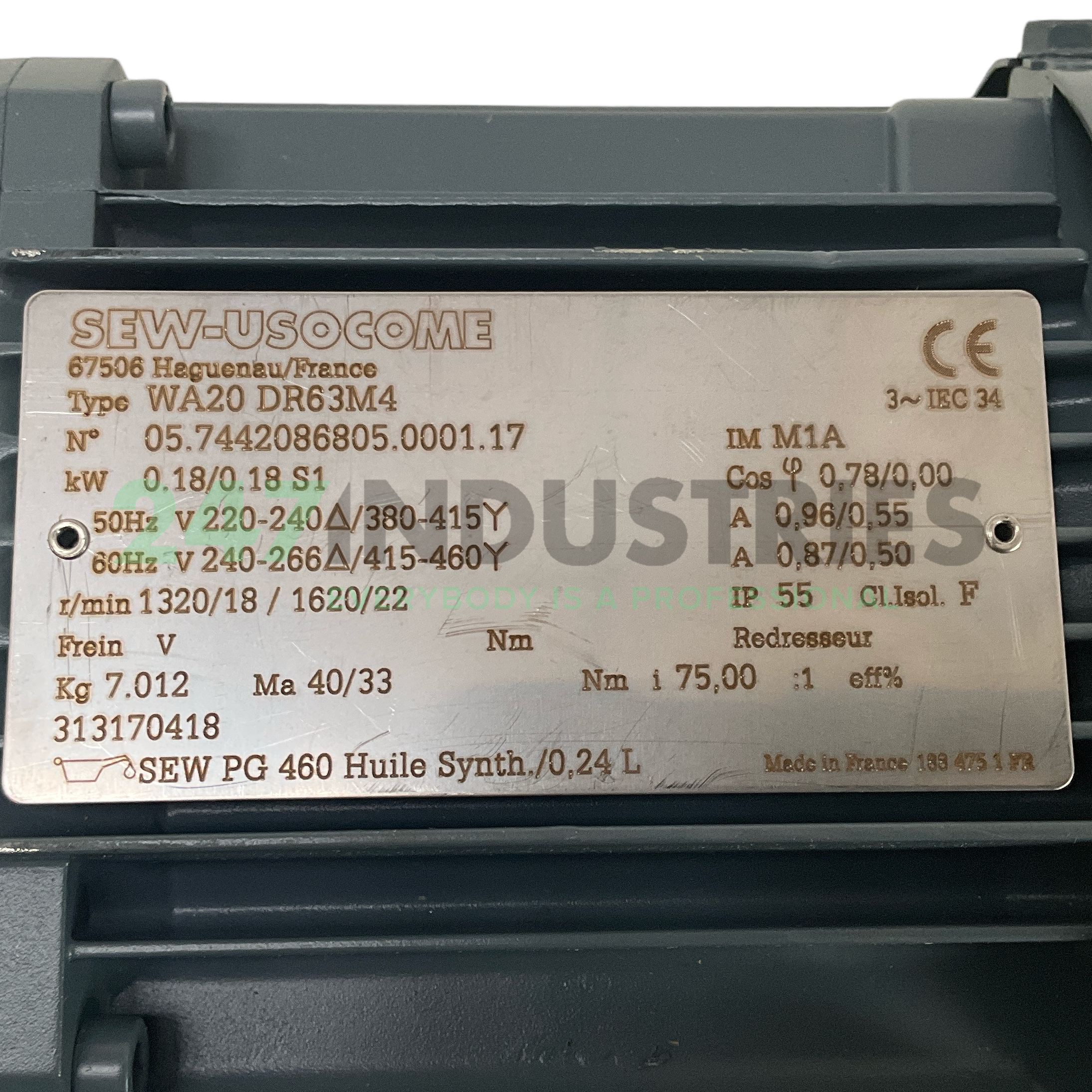 WA20DR63M4-I75 SEW-EURODRIVE Image 4