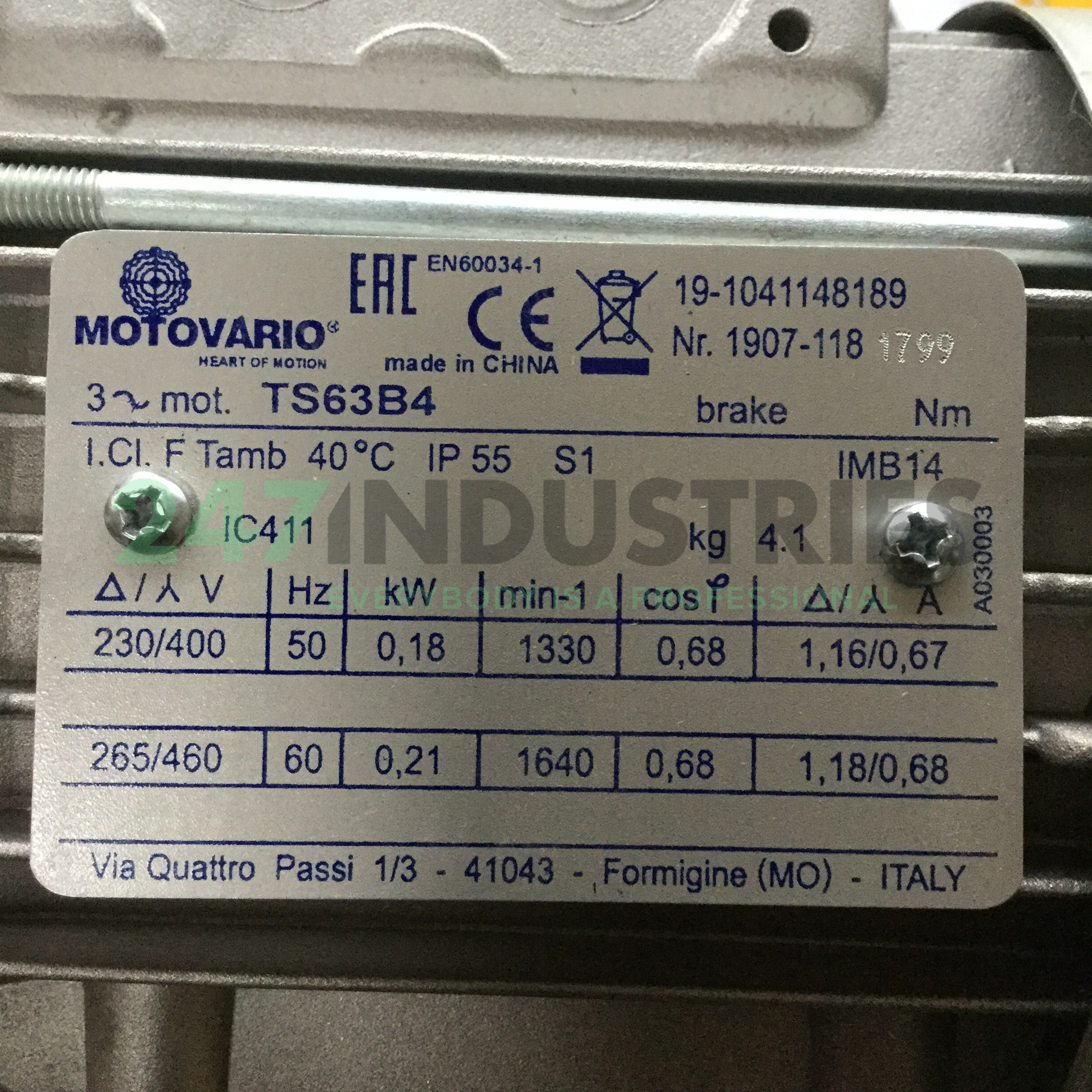 NMRV040I50-TS63B4 Motovario Image 4