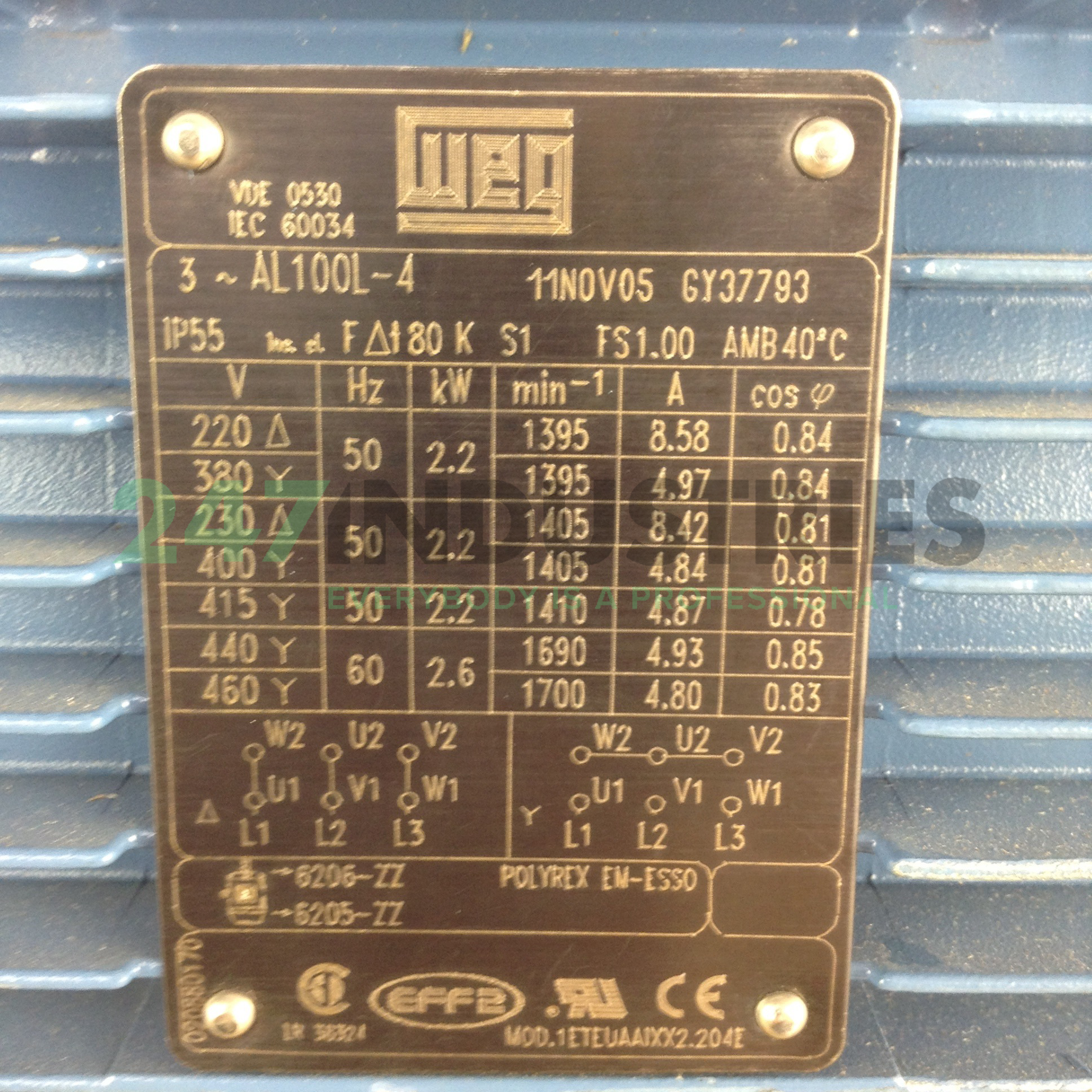 2.2K31AL100L4B14 WEG Image 2