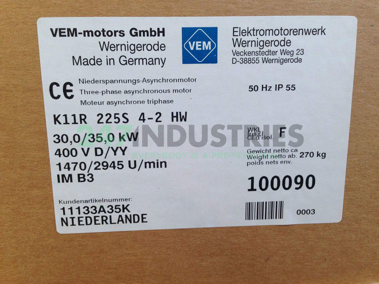 K11R225S4-2B3 VEM Image 2