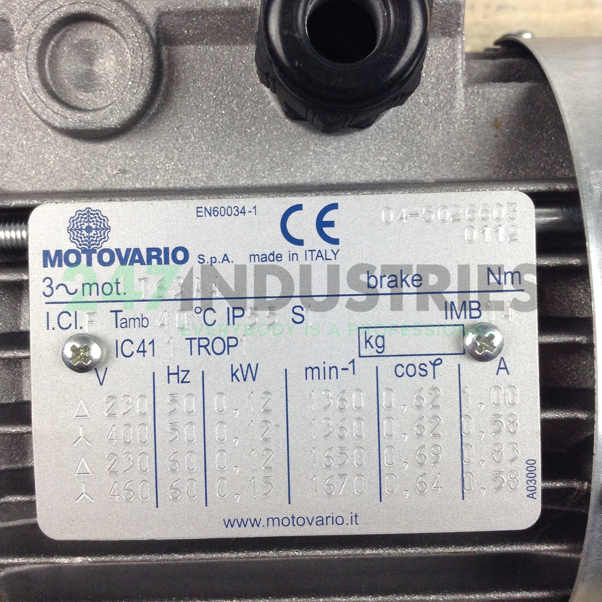 NMRV040FI100-T63A4B14 Motovario Image 3