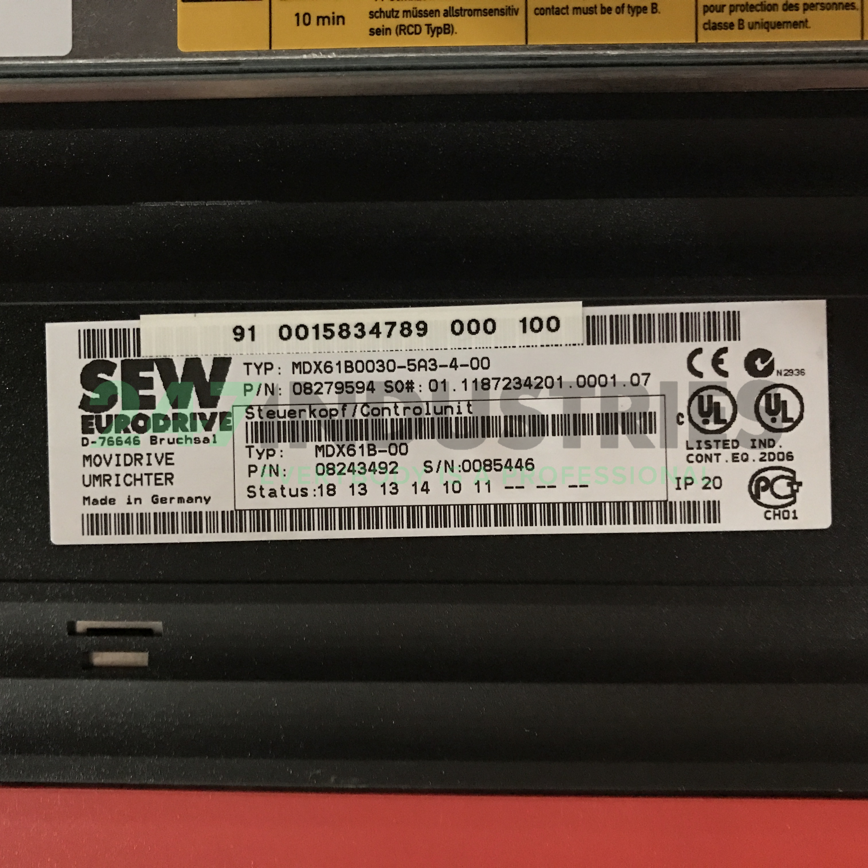 MDX61B0030-5A3-4-00 SEW-EURODRIVE Image 2