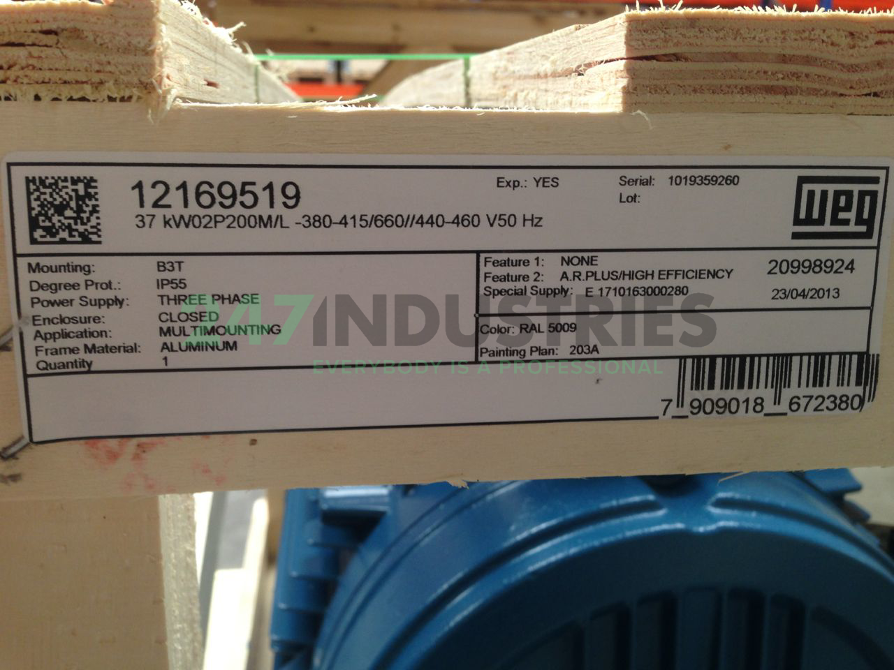 37K32AL2200M/L2B3 WEG Image 4