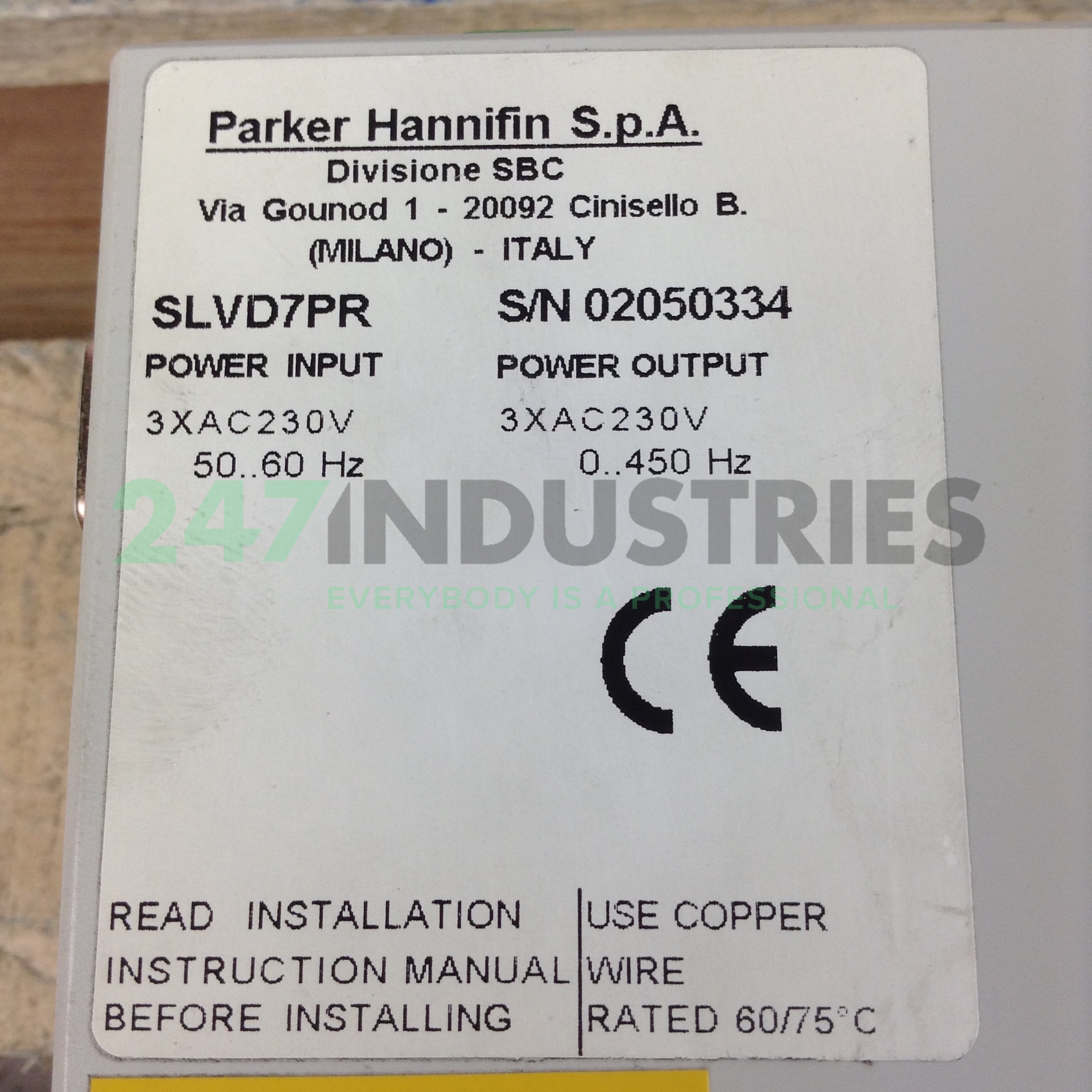 SLVD7PR Parker Image 2