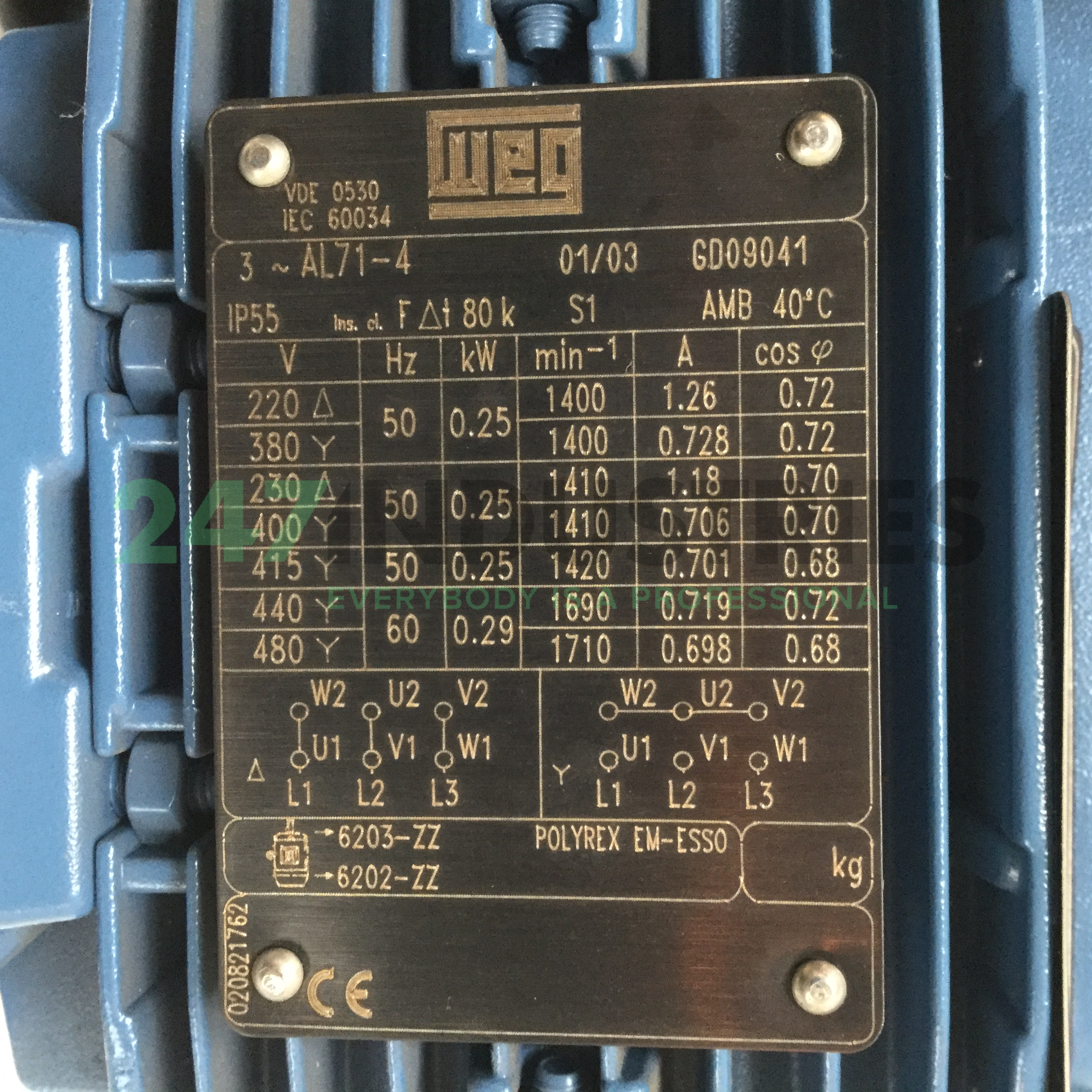 0.25K31AL0714B3 WEG Image 4