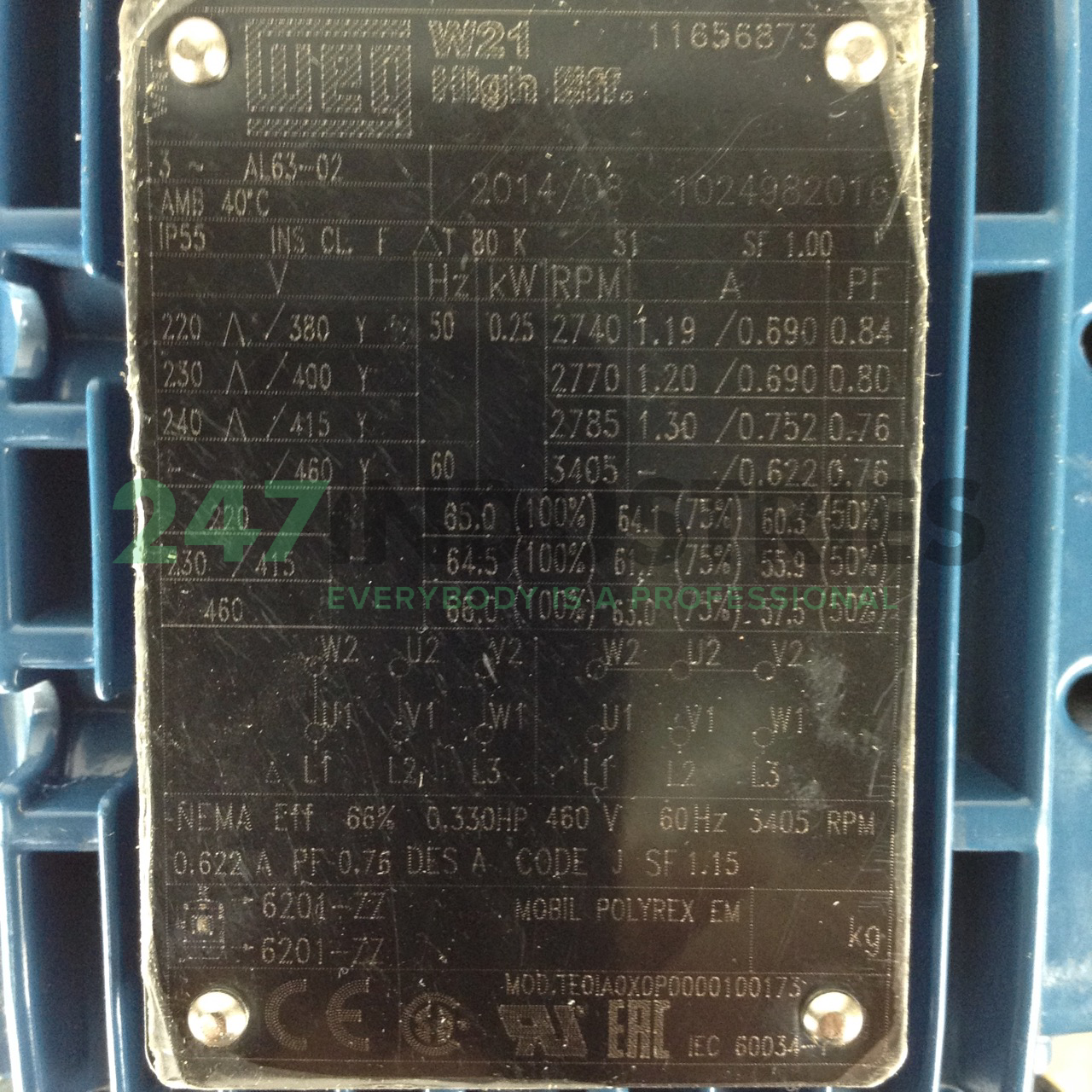 0.37K31AL2632B5 WEG Image 2