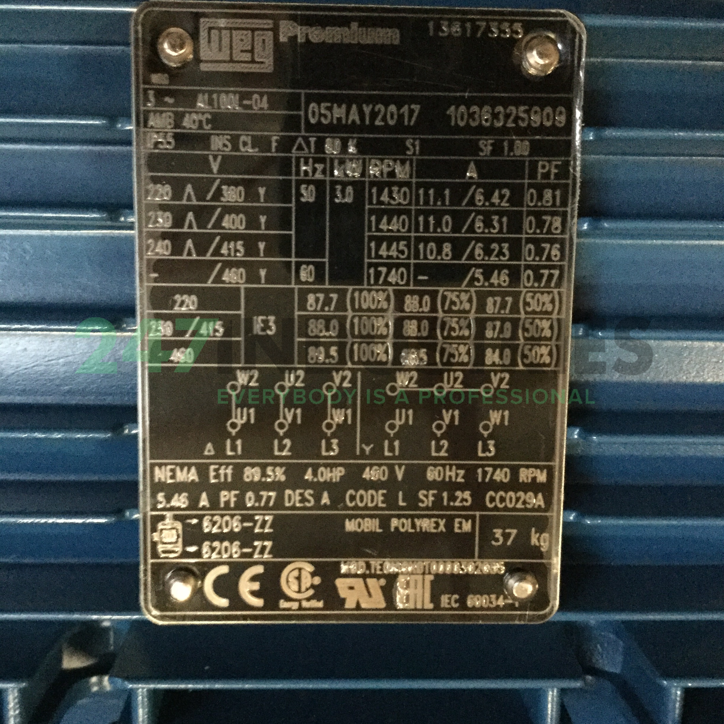 3K31AL3100L4B14 WEG Image 4