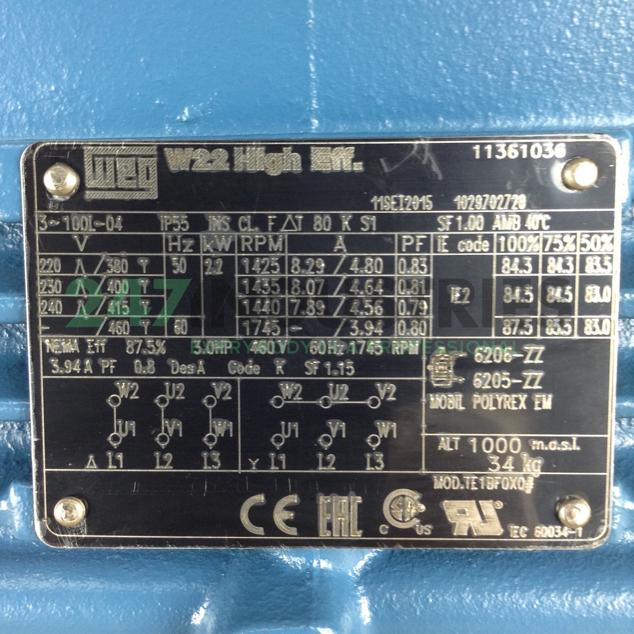 2.2K31AL21004B3 WEG Image 2