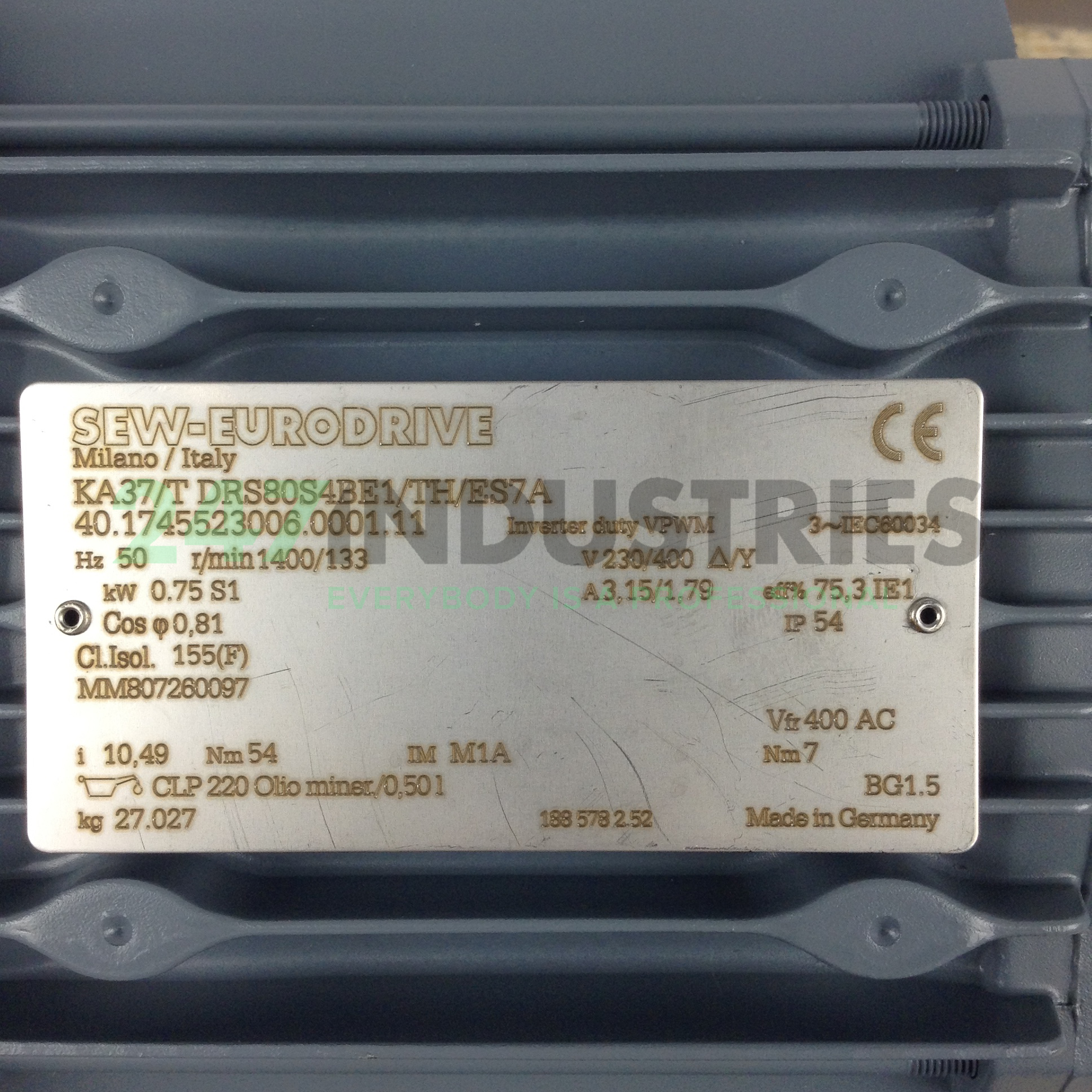 KA37TDRS80S4BE1/TH/ES SEW-EURODRIVE Image 2