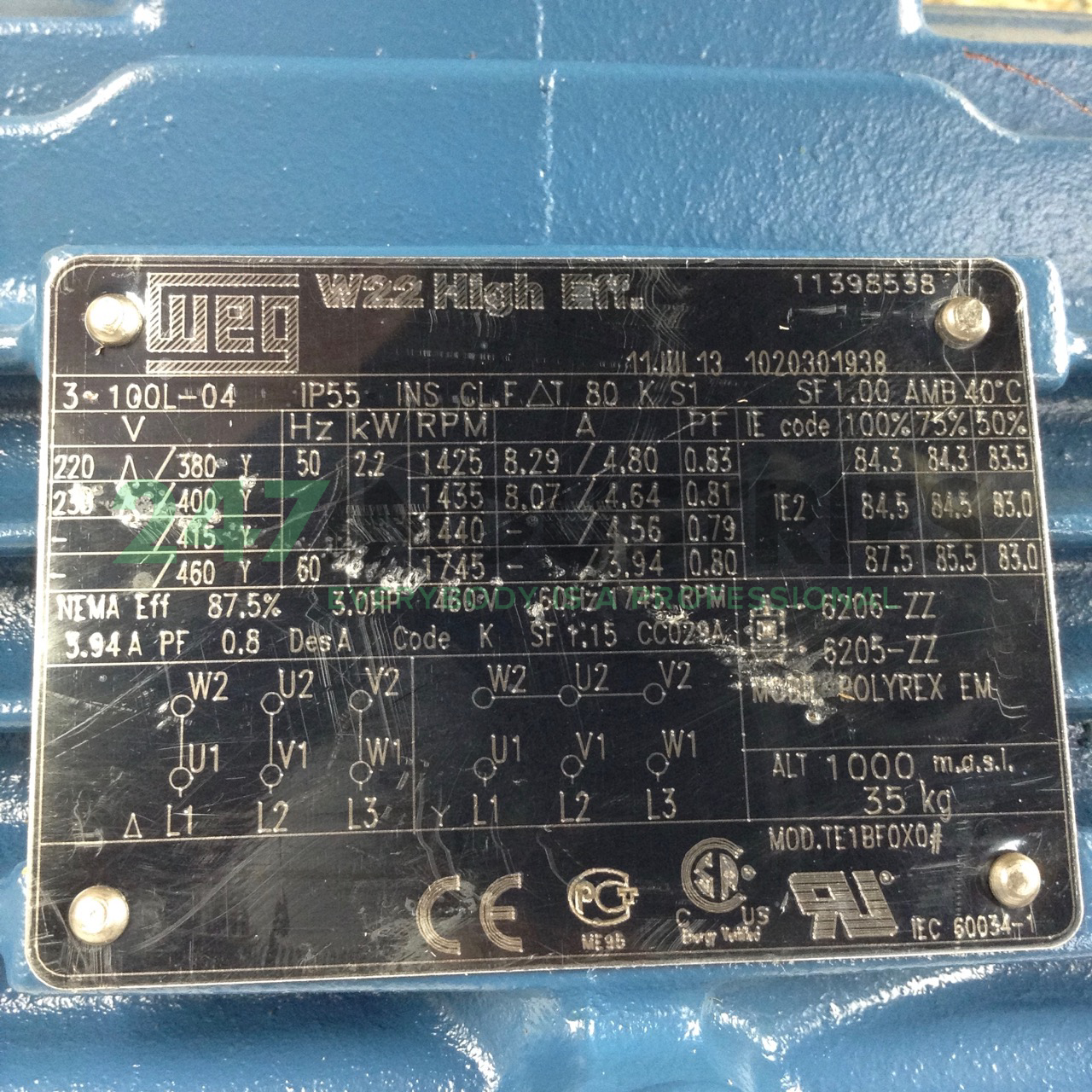 2.2K31AL21004B5 WEG Image 2