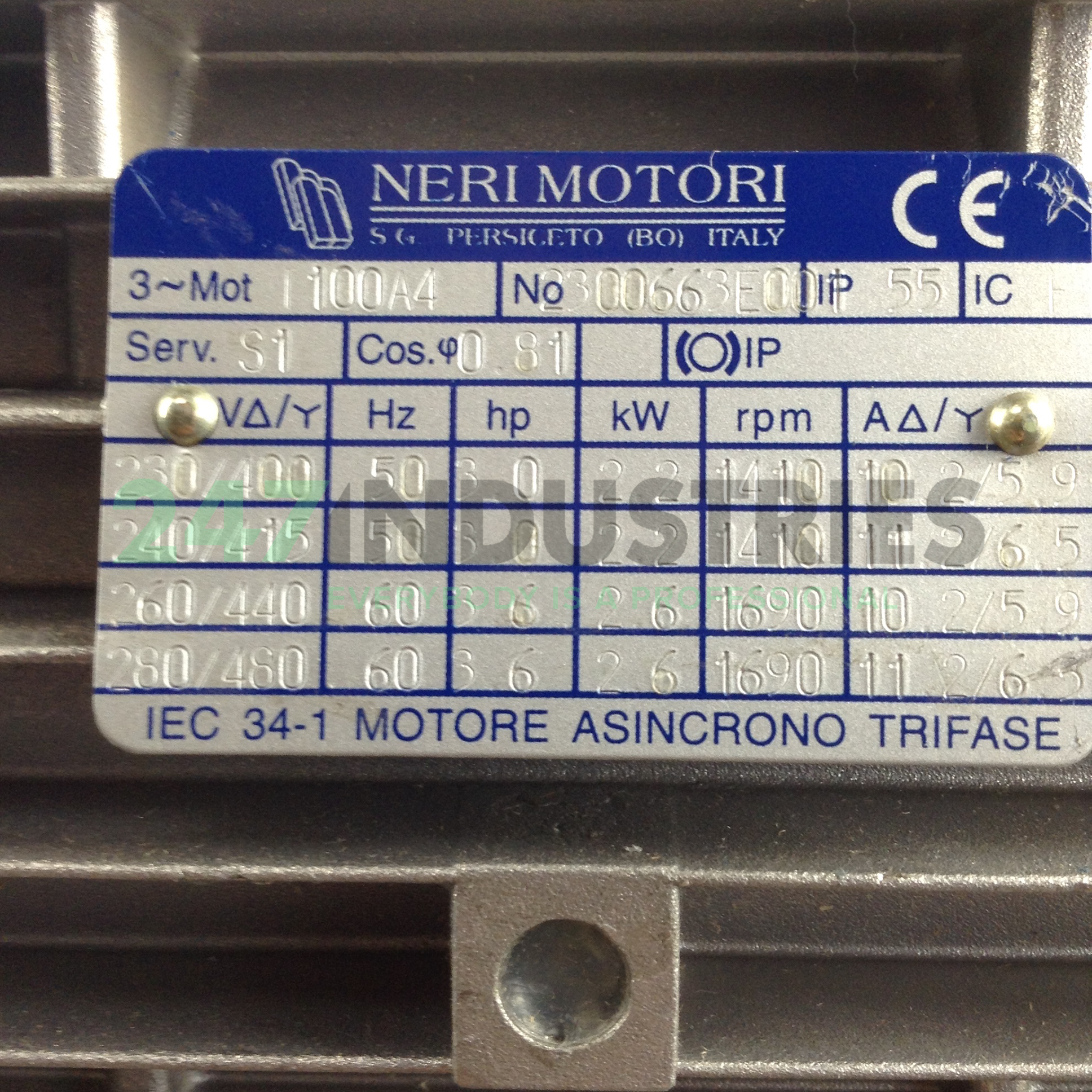 T100A4B3 Neri Motori Image 2