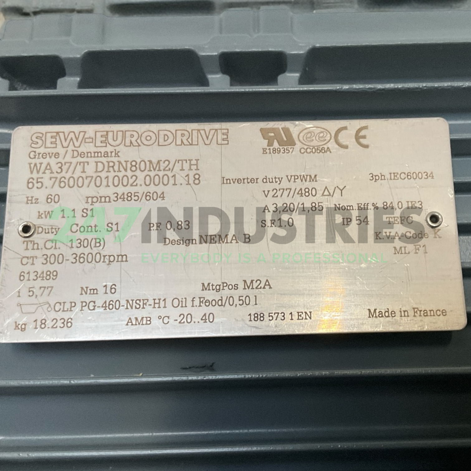 WA37/TDRN80M2/TH SEW-EURODRIVE Image 4