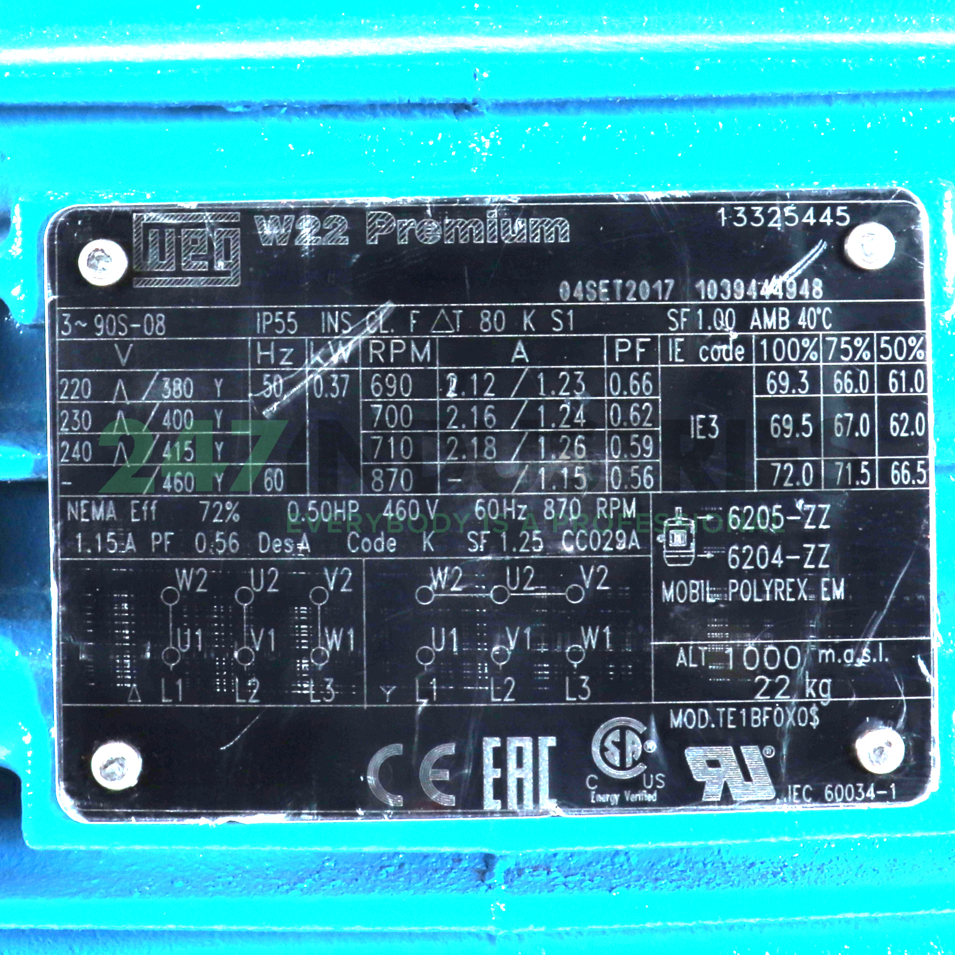 0.37K31CI390S8B34 WEG Image 4