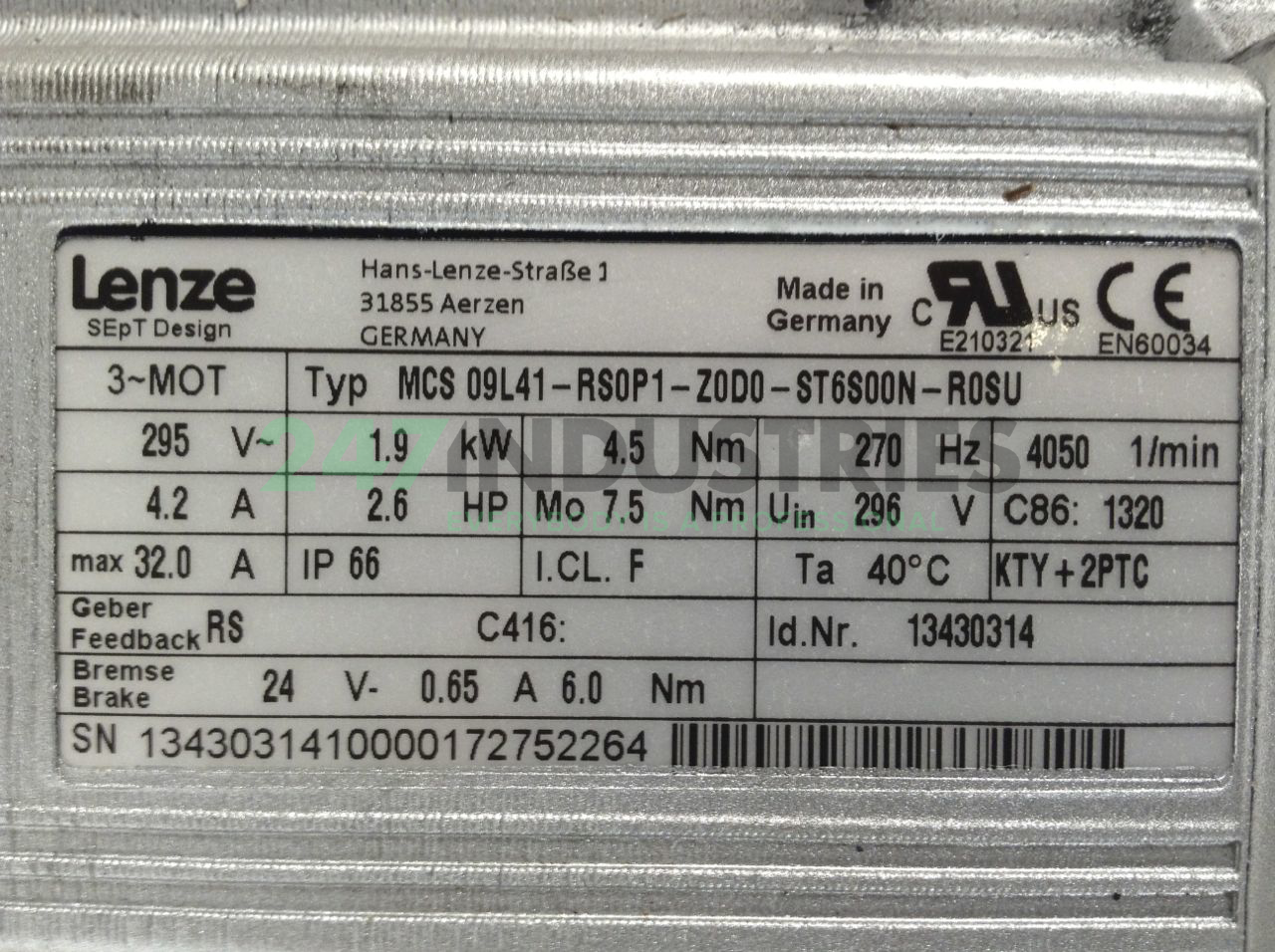 GKS06-3SHAR09LC41 Lenze Image 3