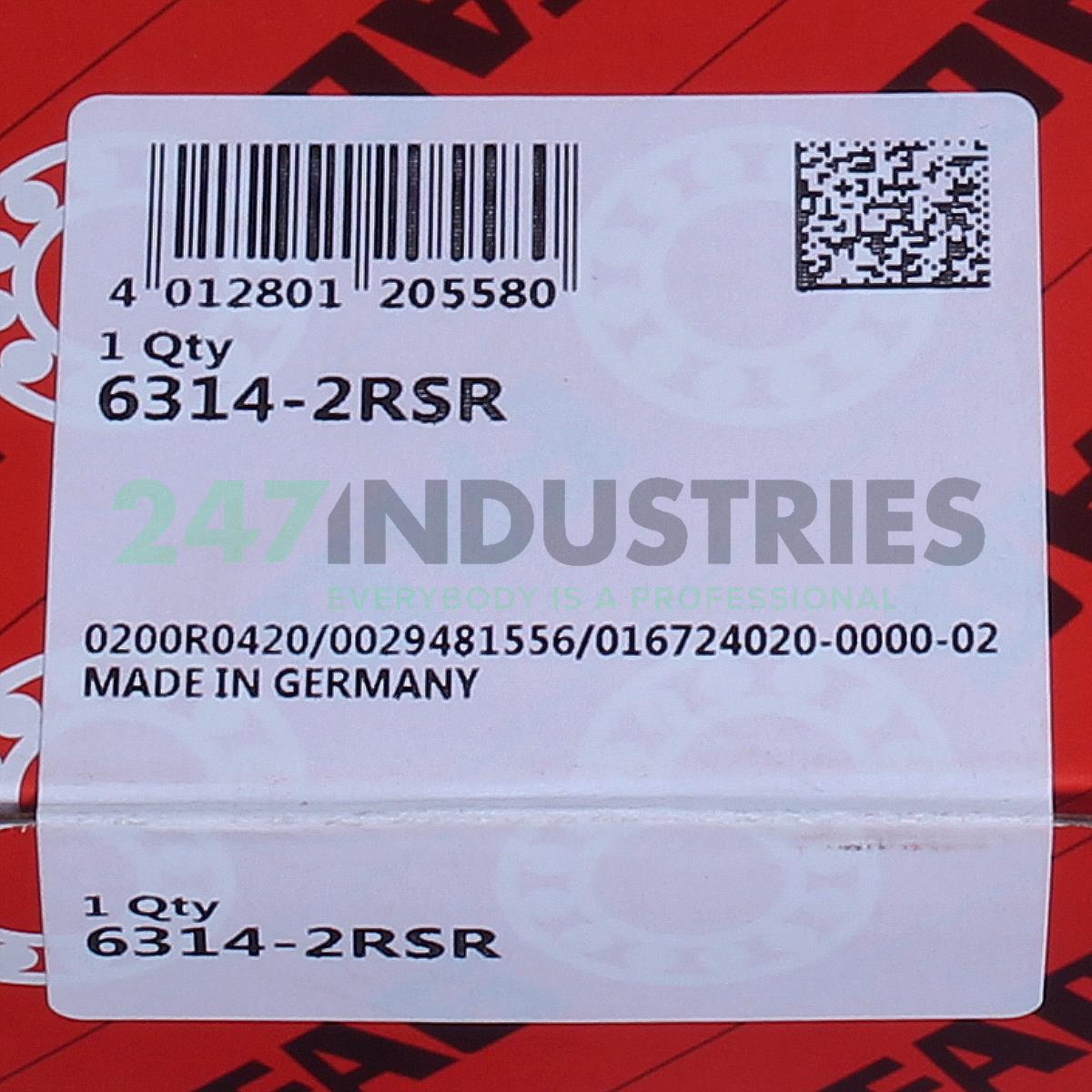 6314-2RSR FAG Image 5