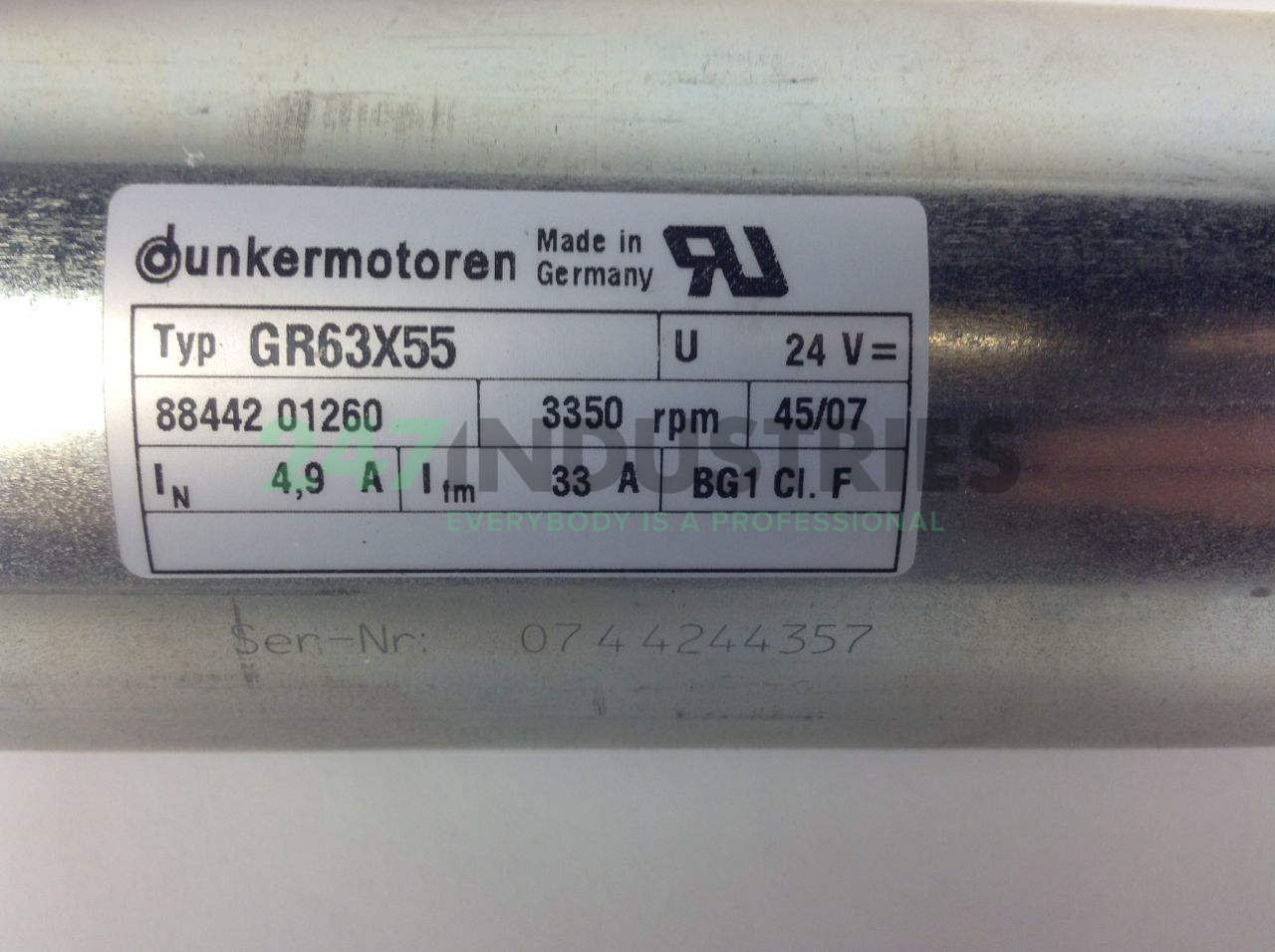 GR63X55/PLG52-50/24V Dunkermotoren Image 3