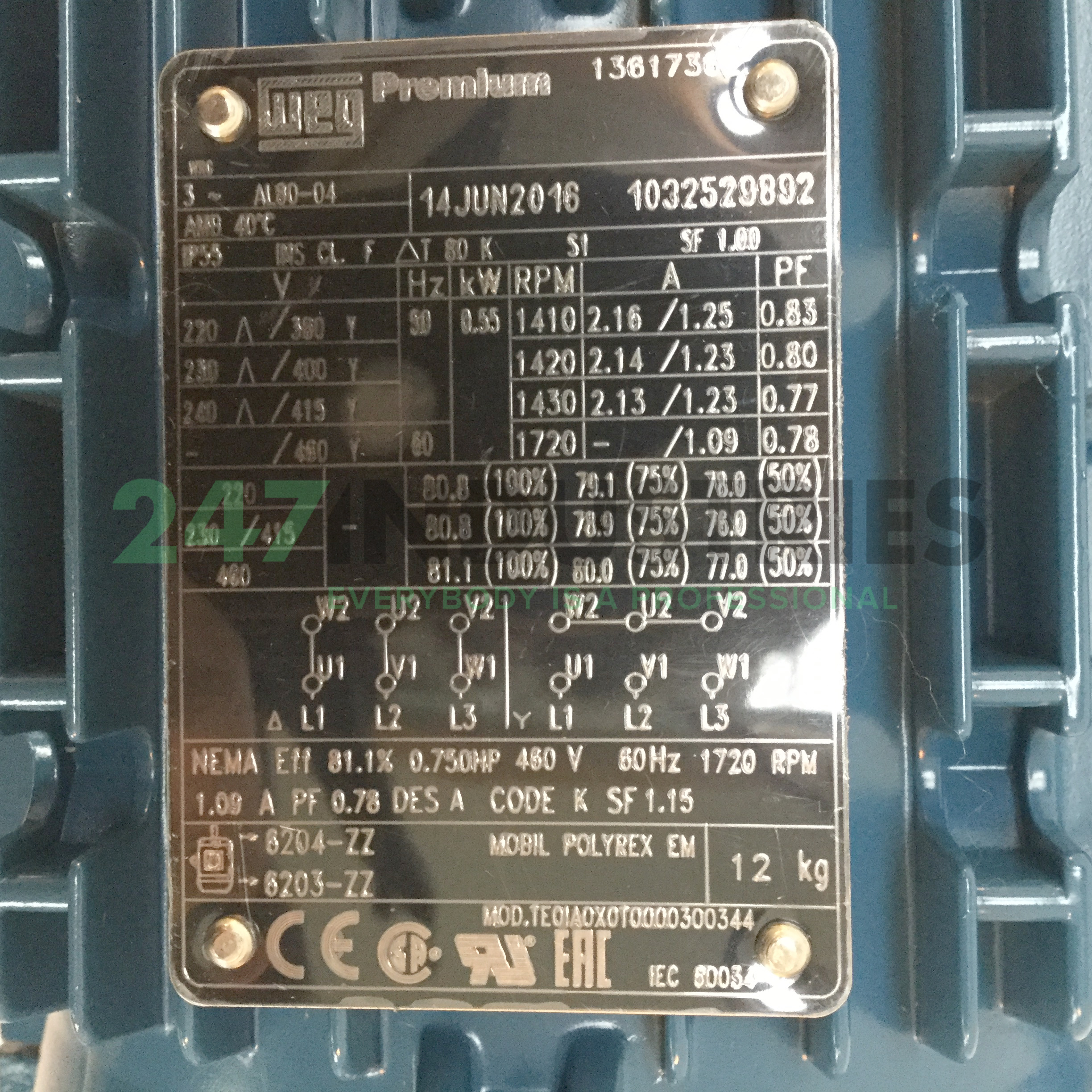 0.55K31AL0804B14 WEG Image 4