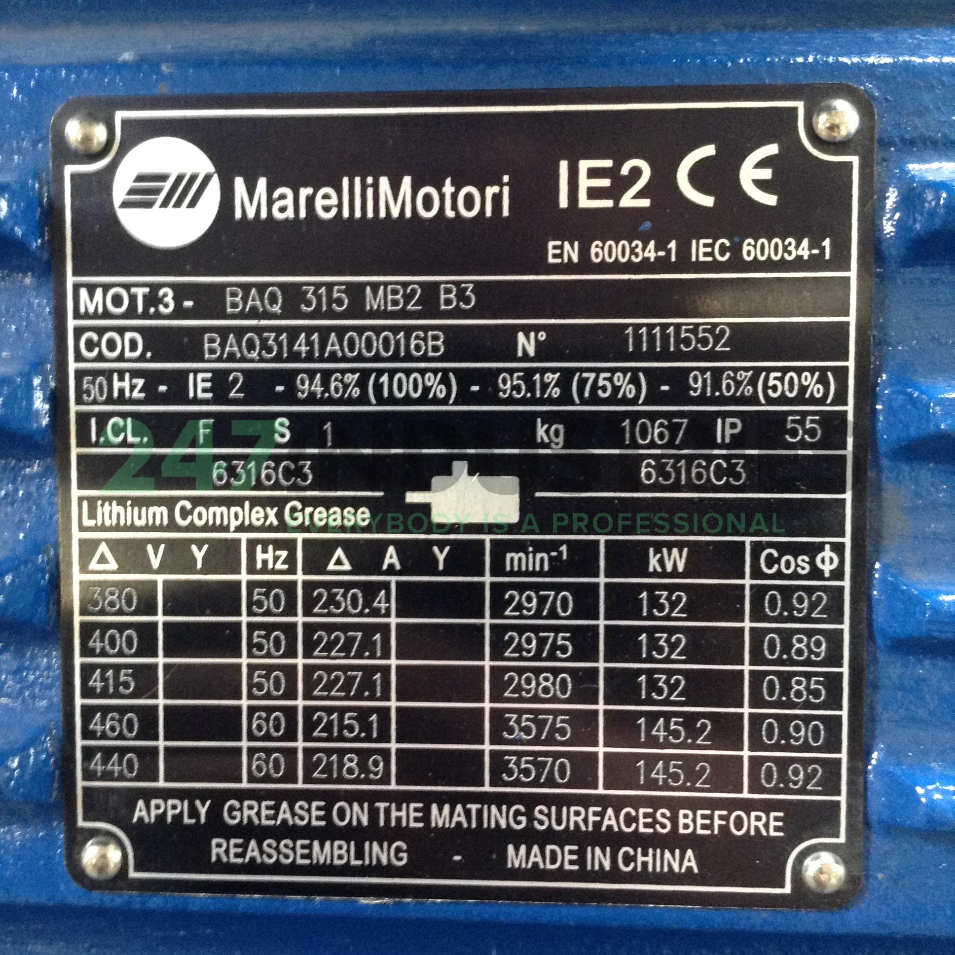 BAQ315MB2-B3 Marelli Motori Image 2