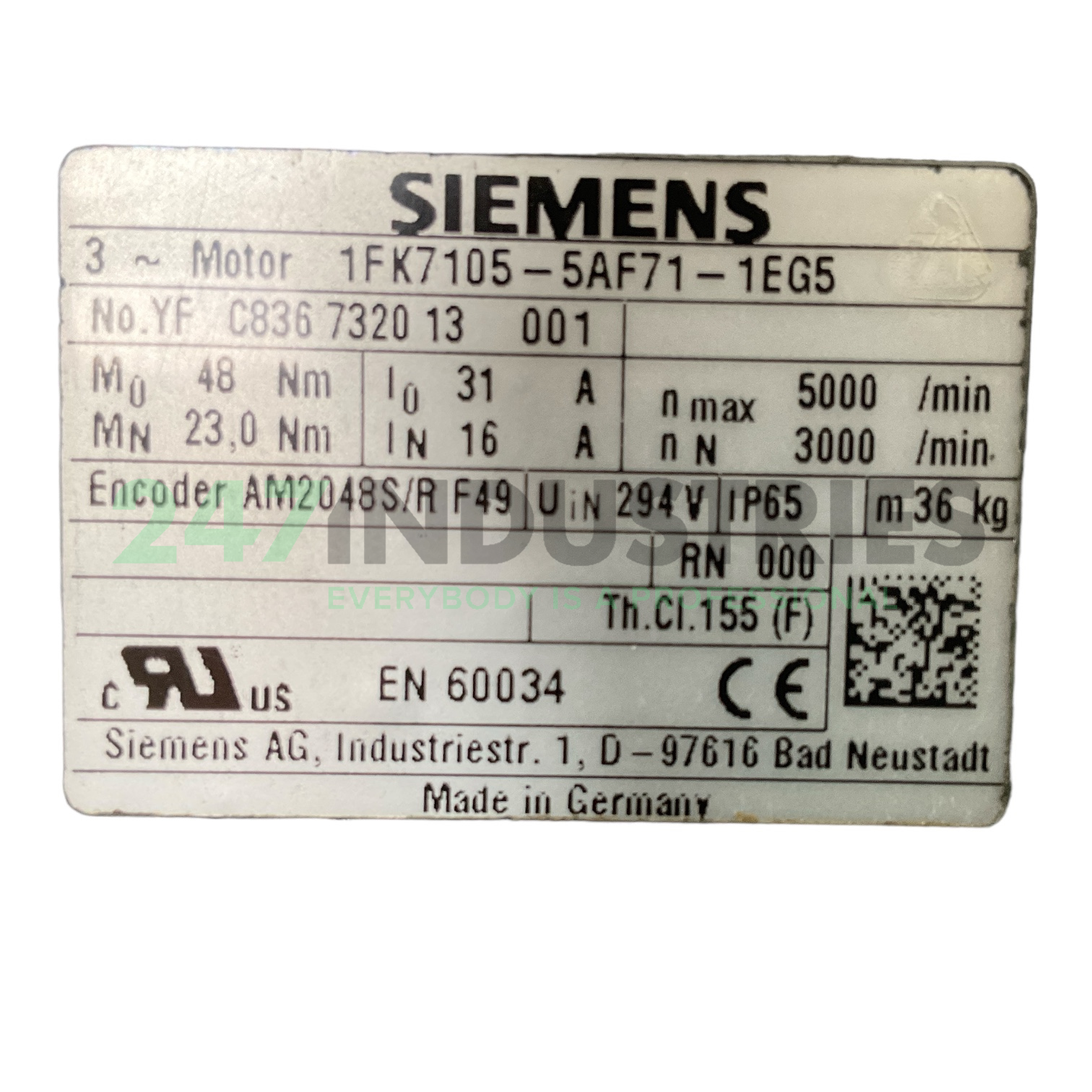 1FK7105-5AF71-1EG5 Siemens Image 4
