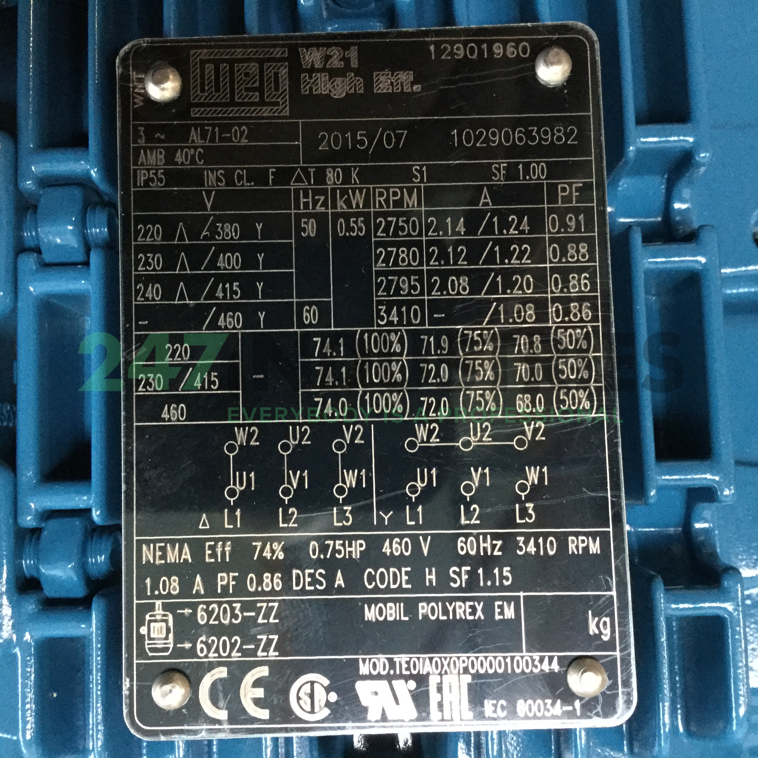 0.55K31AL0712B3 WEG Image 4