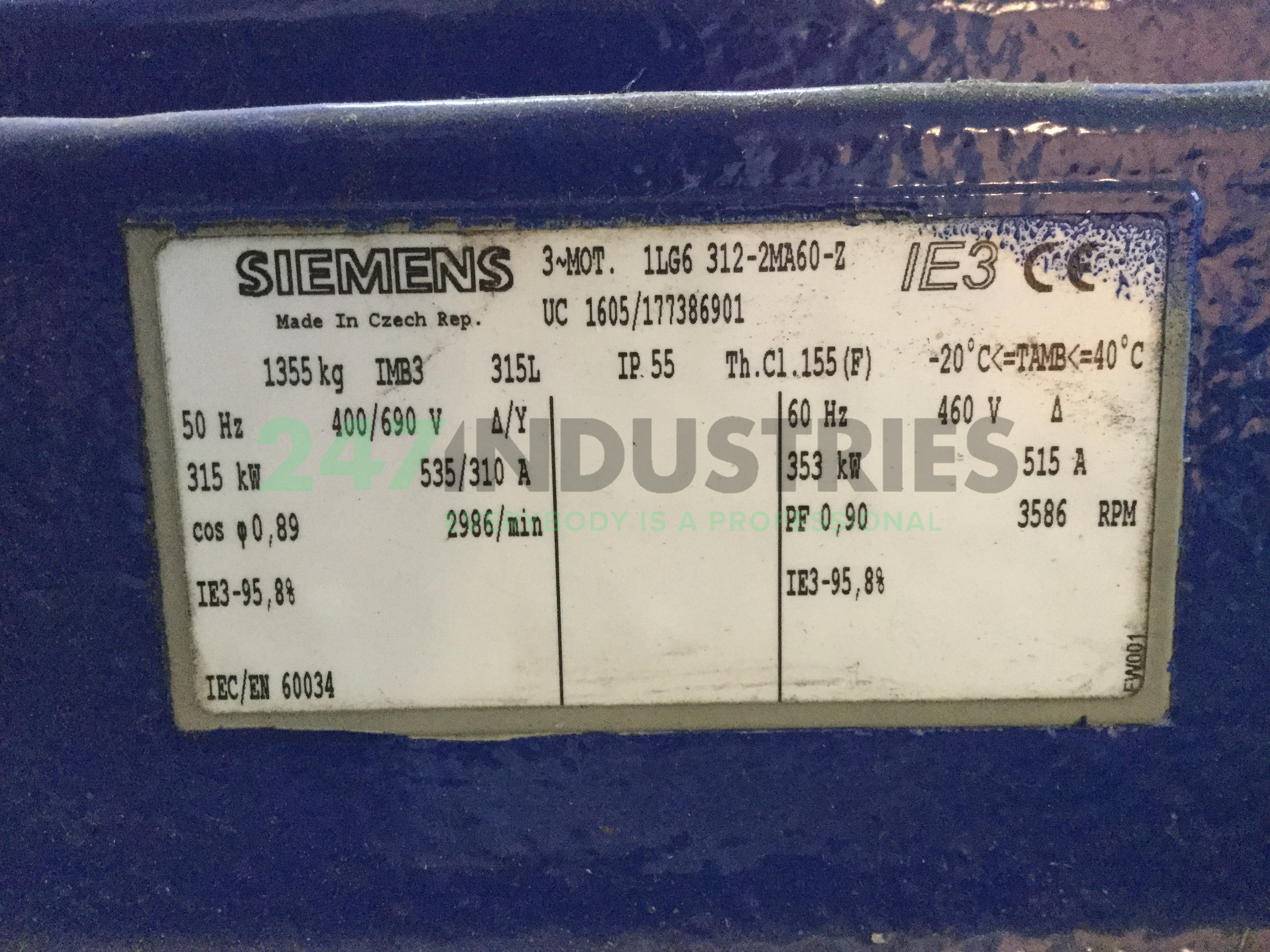 1LG6312-2MA60-Z A11+​D25+ Siemens Image 4