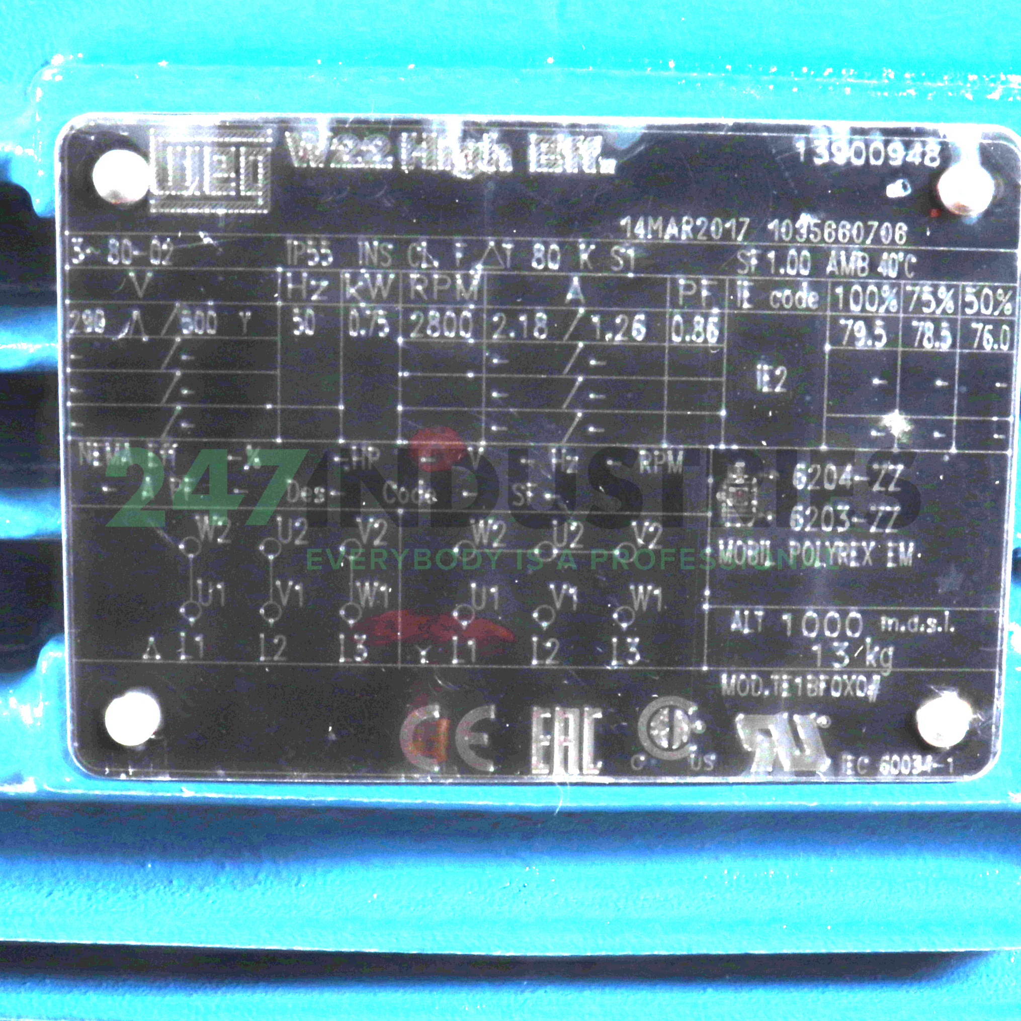 0.75K30CI2802B3 WEG Image 4