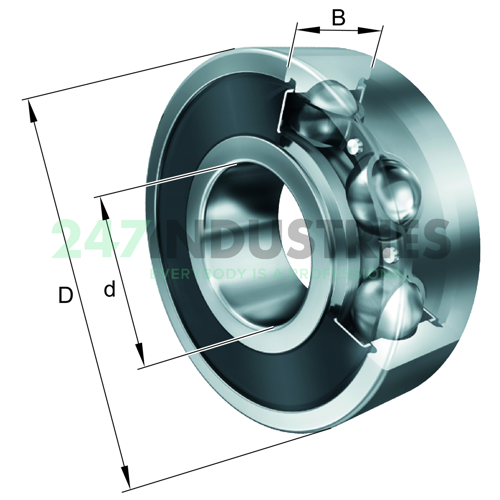 6004-C-2BRS-C3 FAG Image 3