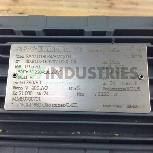 SA47DT80K4/BMG/TH SEW-EURODRIVE Image 2
