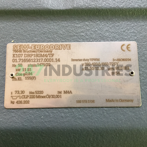 K107/DRP180M4/TF SEW-EURODRIVE Image 4