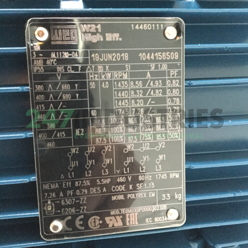 4K32AL2112M4B34 WEG Image 4