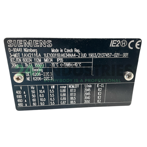 1LE1001-1BA63-4NA4-Z Siemens Image 4