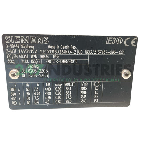 1LE1003-1BA23-4NA4-Z Siemens Image 4