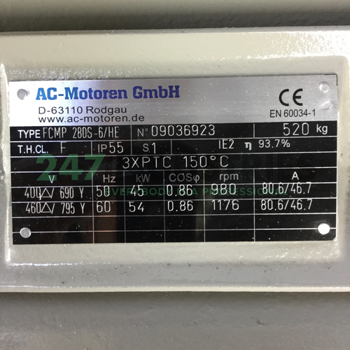 FCMP280S-6/HEB35 AC-Motoren GmbH Image 2