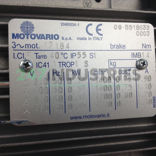 NMRV040I15-T71B4B14 Motovario Image 2