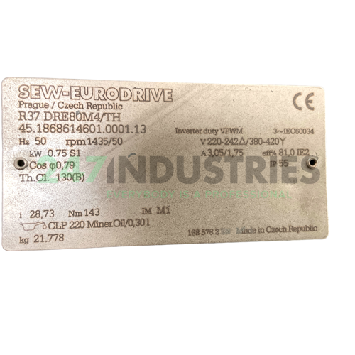 R37DRE80M4/TH SEW-EURODRIVE Image 4