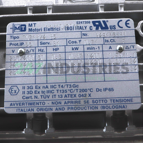 TN71B/4-B5 MT Motori Elettrici Image 2