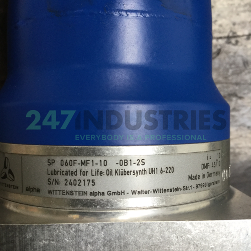 SP060F-MF1-10-0B1-2S Wittenstein Alpha Image 4