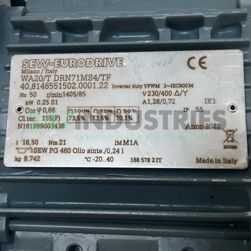 WA20/TDRN71MS4/TF SEW-EURODRIVE Image 4